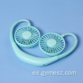 Mini ventilador de cuello colgante USB recargable de 1200 mah